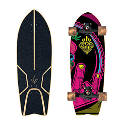 YOUMI Skateboard 29-inch Carver Skateboard C4 Pop Terra Surf Skateboard City Road Land Cruiser Completo, Adatto per Gli Adulti, I Bambini E Il Surf Re precio