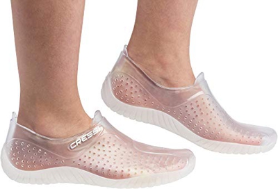 Cressi Water Shoes, Scarpette Sportive Uso Acquatico/Mare/Spiaggia Adulti, Ragazzi e Bambini, Trasparente, 46 EU