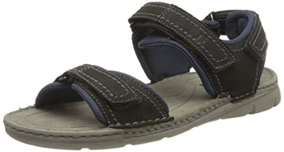 Josef Seibel John 06, Sandali con Cinturino alla Caviglia Uomo, Nero (Titan/Kombi Te796 151), 44 EU