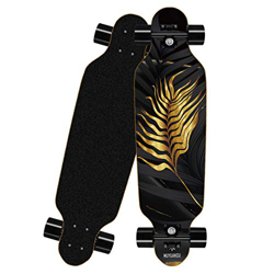 RYQSM Longboard da Strada Elegante E Bello, 8 Strati di Skateboard in Acero con Due Piedi, Adatto per Adolescenti, Principianti, Ragazzi, Ragazze E Ba precio