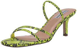 Steve Madden Loft, Sandali con Tacco Donna, Green Snake, 37 EU en oferta