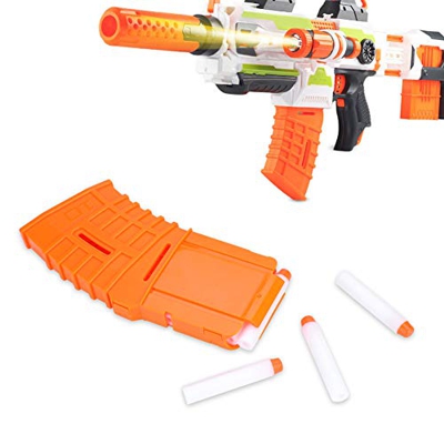 SolUptanisu Soft Bullet Clip 10 Freccette Quick Ricaricamento Clip Cartucce Dart per N-Strike Elite Series, Arancione