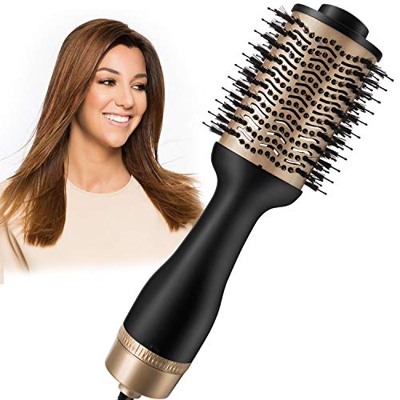 One-Step Asciugacapelli Multifunzione 3 in 1 Spazzola asciugacapelli e Professionale Spazzola Ad Aria Calda con Ioni Negativi in Ceramica per Capelli 