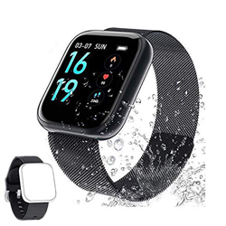 Fitness Tracker Cardiofrequenzimetro,Soding Tracker attività impermeabile IP68 Smart Watch e contapassi Tracker del sonno con 2 cinturini intercambiab precio