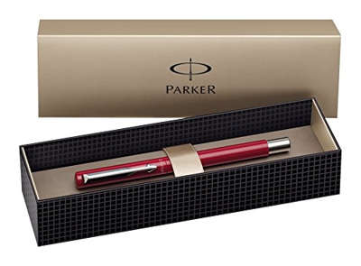 Parker S0705330 Penna Stilografica Vector in Scatola Regalo, Rosso