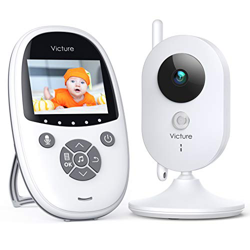 Victure Baby Monitor, Video Camera con Schermo da 2.4" LCD, Telecamere con VOX Visione Notturna Visione Temperatura Attivazione Vocale, Adatto a Bambi en oferta