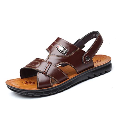 LABIUO LABIUO, Sandali uomo marrone 42