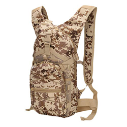 Ketamyy Zaini Militari Mimetico Bici Casual Impermeabile Multitasche Durevole Viaggio Tattica Trekking Alpinismo Sportivo Piccoli Zaino 15L Uomo Donna precio