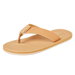 HEVA Infradito Uomo Estivo Comodi Sandali – Adulto(44EU Marrone Giallo) en oferta