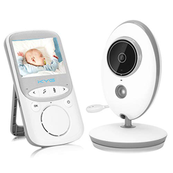 KYG - Monitor per neonato, visione notturna, telecamera video per neonato, con 2,4 GHz, bidirezionale, temperatura sorvegliata, VOX ninne nanne LCD da en oferta