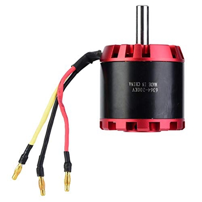 Ever 6364-200KV Motore brushless sensorless, Motore Scooter in Lega per Scooter Elettrico bilanciamento Scooter Elettrico Motore (ASSE dia10mm)