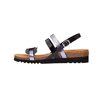 Scholl Sandali con Cinturino Sofia Sandal, Nero, 39 EU