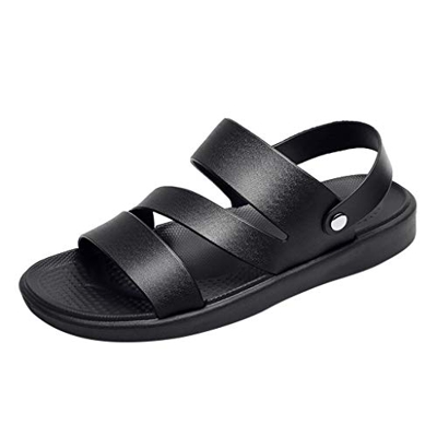 FRAUIT Sandali a Punta Aperta Pelle Unisex Ciabatte Uomo Mare Piscina Pantofole Estive Sandali Da Spiaggia Ragazzo Sandals Sandalo Slip On Scarpe da G