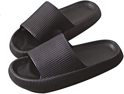 Pillow Slides Slippers, Unisex Shower Sandals with Thick Sole, Ultra-Soft Slippers Extra Soft Cloud Shoes Non-Slip Quick-Drying Open Toe Pillow Slides