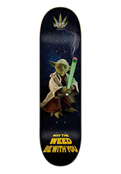 Jarts Weed Nation Yoda 8.375"x31.85" LC Jart Deck Skateboard, Adulti Unisex, Multicolore (Multicolore), 8.375" características