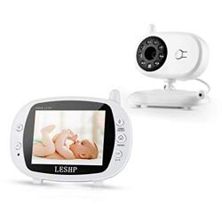 Baby Monitor Wireless, Video Digitale 3.5 Inch TFT LCD Monitor, con Visione Notturna e Rilevamento della Temperatura, Ninnananna per Neonati (Baby Mon precio