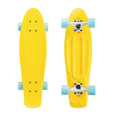 SKATEBOLT Alouette 68,6 cm Mini Penny Skateboard Cruiser Tavola Completa per Bambini Ragazze e Ragazzi per Principianti Tavola Plastica Alto Rebound C