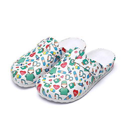 Pantofole Laboratorio Eva Studio Medico Scarpe protettive Sandali Antiscivolo Scarpe da Infermiera dei Cartoni Animati Anti-agopuntura-Medici_37 precio