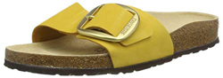 Birkenstock Mules Madrid Big Buckle Cuir Nubuck Ocre, Sandali Donna, 39 EU en oferta
