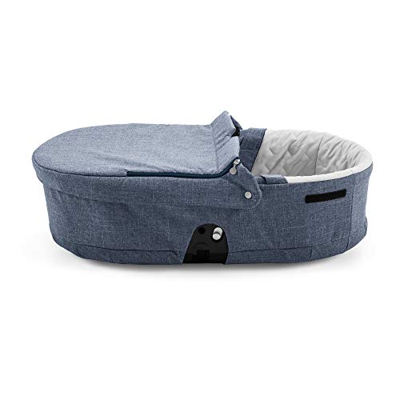 STOKKE® Beat Navetta Carry Cot │ Navetta imbottita con zanzariera │ Accessorio per neonati per il passeggino STOKKE® │ Colore: Black Melange │ Colore: