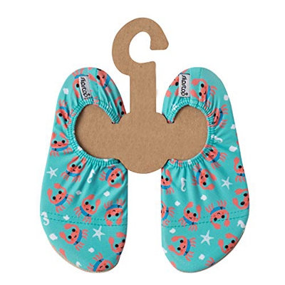 Slipstop Scarpe da spiaggia per bambini, antiscivolo, scarpe da nuoto da bagno, per le vacanze, yoga, unisex, fattore di protezione solare, 50 misure,