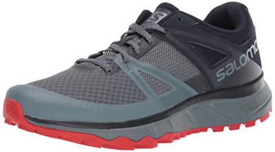 Salomon 407891 Scarpe da Trail Running Uomo, Multicolore (Stormy Weather/Navy Blazer/Valiant Poppy), 42.66666667 EU (8.5 UK)