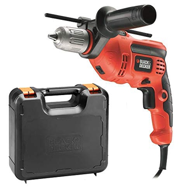 BLACK+DECKER KR714CRESK-QS Trapano a Percussione Reversibile in Valigetta, 710W, 710 W