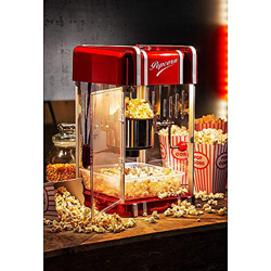 Macchina per popcorn | per serate cinematografiche a casa, per feste, feste di compleanno ecc. | breve tempo di riscaldamento | facile da pulire | 300 características