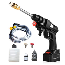 Dyna-Living Idropulitrice ad Alta Pressione,24V Spruzzatore a Batteria 5600mAh Idropulitrice Alta,Tubo a 5m,per Pulire AUTO,per la Pulizia di Auto/Rec precio