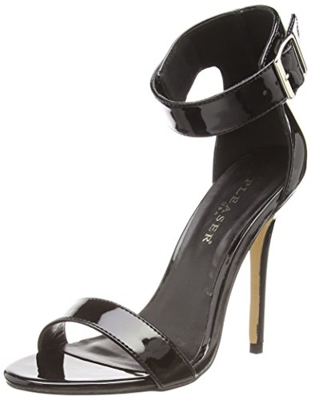 Pleaser AMUSE-10, Scarpe col Tacco con Cinturino a T Donna, Nero, 41 EU