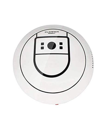 Mini Robot Spazzare, Robot Aspirapolvere con Sensori Barre, Aspira, Spruzza e Passa, Speciale per Animali Domestici e Tappeti, 20cm X 7cm (Bianco)
