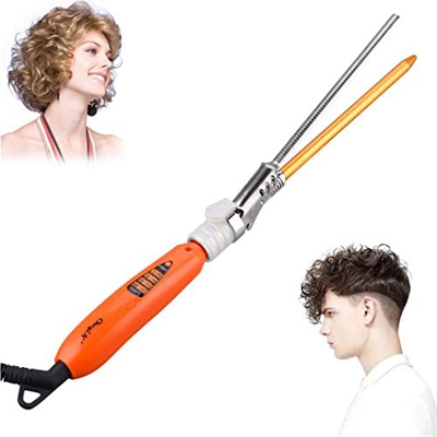 Ckeyin Bigodino Per Capelli Professionale，Ferro arricciacapelli，4 Marce per Regolare la Temperatura，Tecnologia Ceramica Tormalina，Ridurre i Capelli Se