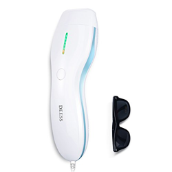 Dispositivo di bellezza di depilazione permanente serie 3 Plus della marca Deess, epilatore luce pulsata IPL per uso a casa, blu 350,000 flash, regalo precio
