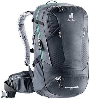 DEUTER Trans Alpine 30, Zaino da Bicicletta. Unisex-Adulti, Nero, 30 l