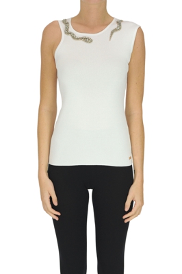 Jewel detail tank-top