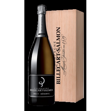 CHAMPAGNE BILLECART SALMON - BRUT RESERVE - JEROBOAM EN CASSA DI LEGNO