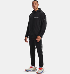 Felpa con cappuccio UA Rival Terry AMP Full Zip da uomo características
