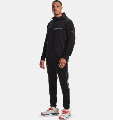 Felpa con cappuccio UA Rival Terry AMP Full Zip da uomo