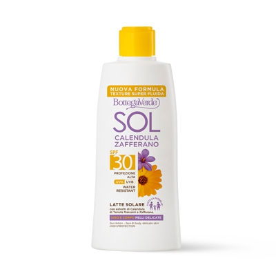 SOL Calendula Zafferano - Latte solare - SPF30 protezione alta