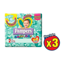 3 Pampers Baby Dry 2 Mini 3-6 Kg características