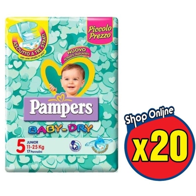 20 BABY DRY 5 JUNIOR 11-25KG - Pampers