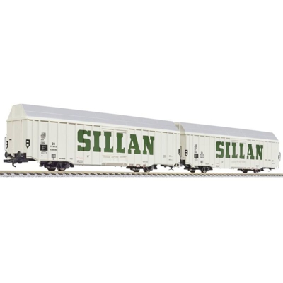 Vagone merci H0 2 pz SILLAN di DB L230158 - Liliput