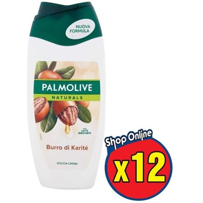 12 Palmolive Doccia Gel Con Burro Di Karite 250 Ml