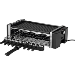 Raclette 6 vaschette, con spiedo, Funzione grill Nero - Maxxmee características