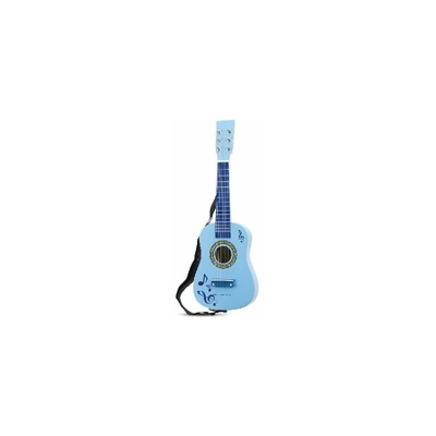 10349 - Chitarra Blu Con Note Musicali Legno - New Classic Toys