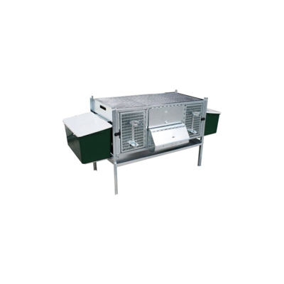Gabbia Per Conigli 2 Fattrici Sovrapponibile 163X50X80 Art.200321