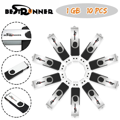 10PCS 1 GB 1 GB USB 2.0 Memory Stick U Disk Flash Drive per PC