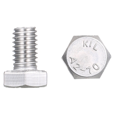 5PCS DIN933 304 vite esagonale in acciaio inossidabile M6 * 10