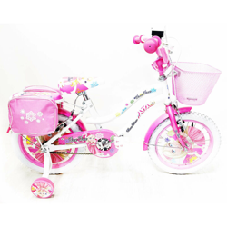 Bicicletta Per Bambina 14' 2 Freni Reset Princess Bianco E Rosa en oferta