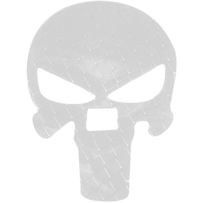 Adesivo teschio personalizzato General Motors bianco sporco